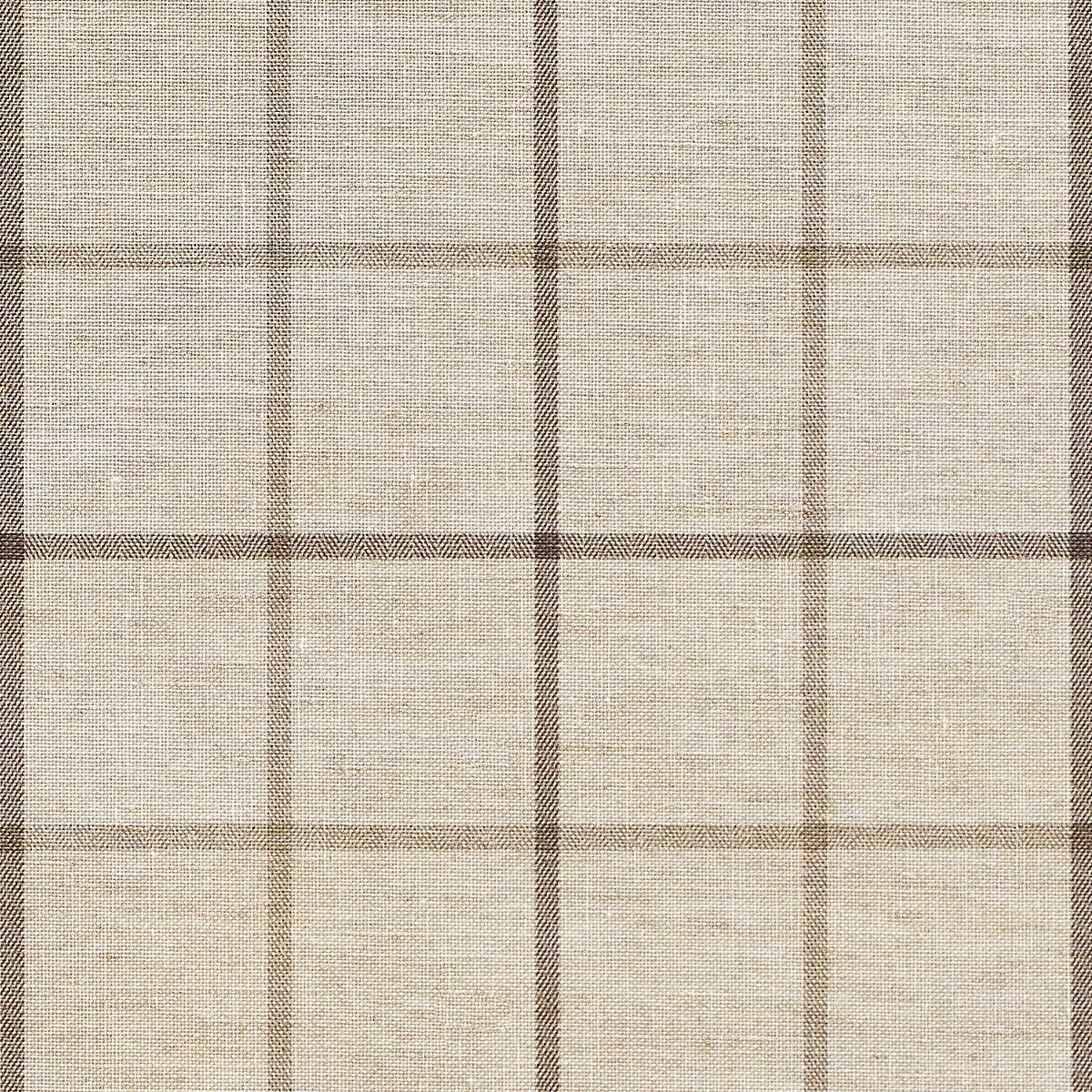 GEORGIAN-GRID-BROWN-WITH-BEIGE-ON-CAMBRIC-CANVAS-LINEN-PHILLIP-JEFFRIES-9123