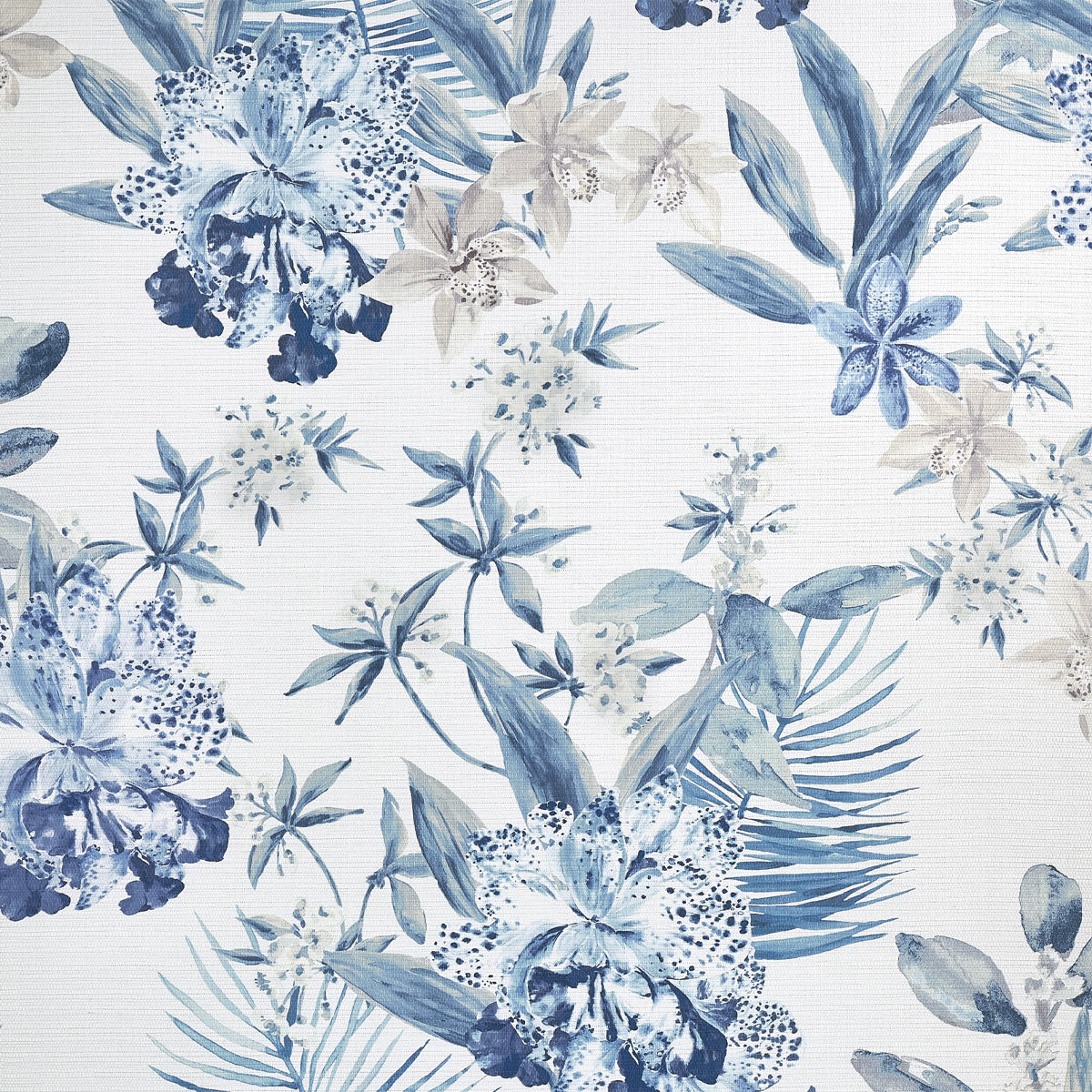 ALOHA-ORCHIDS-MALIBU-BLUE-ON-WHITE-DOVE-WOVEN-WALLS-PHILLIP-JEFFRIES-10555