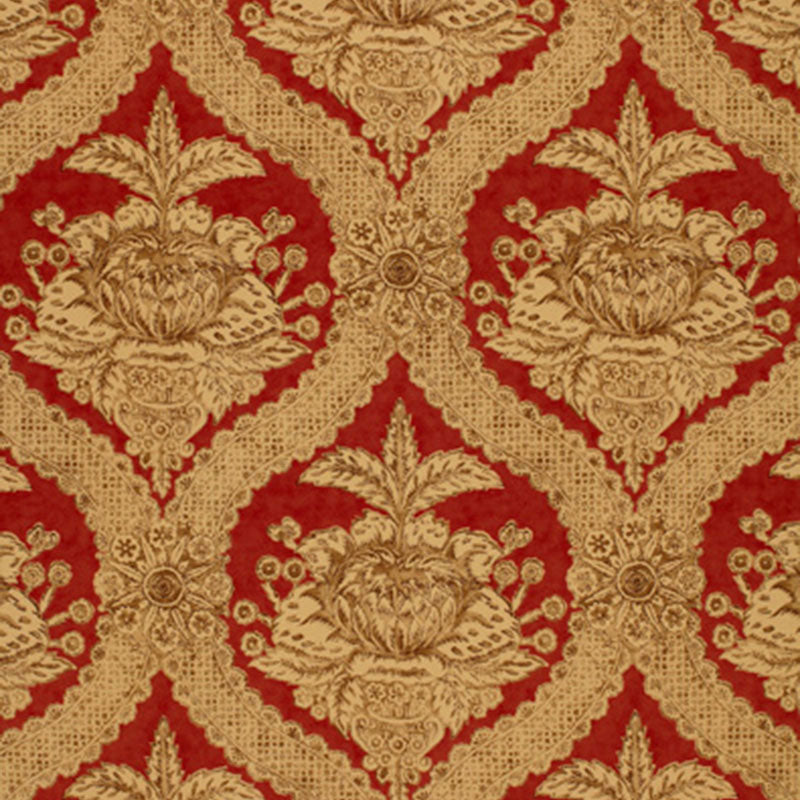 HADDON-HALL-DAMASK-VENETIAN-RED-SCHUMACHER-172781