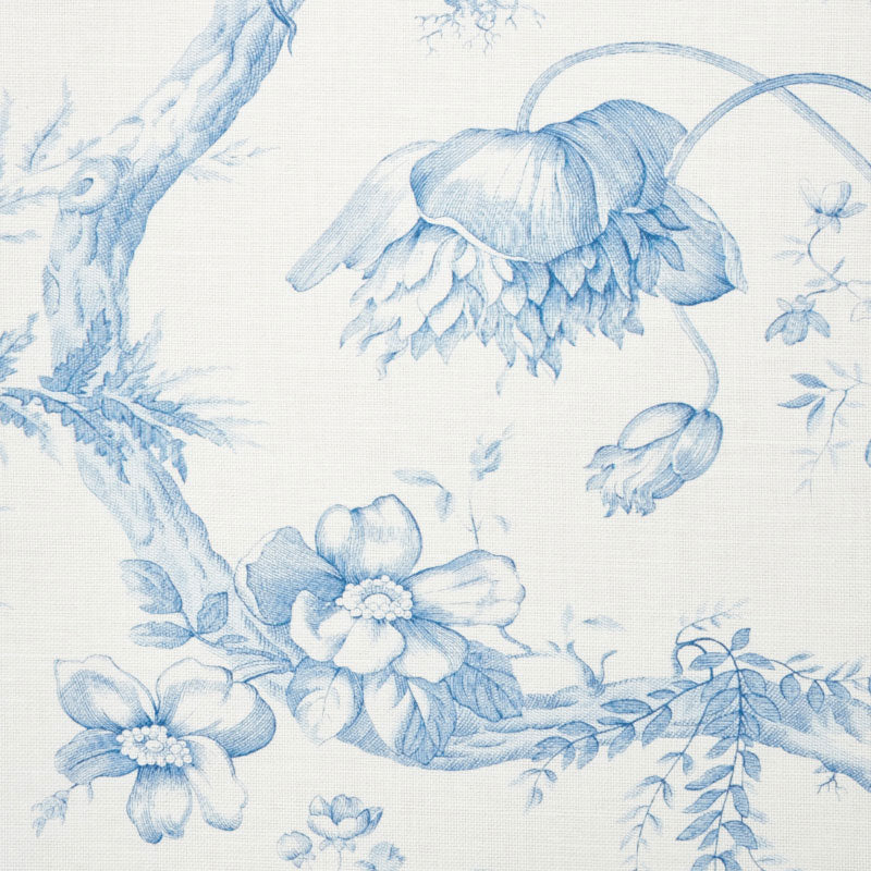 TOILE-DE-FLEURS-DELFT-SCHUMACHER-177400