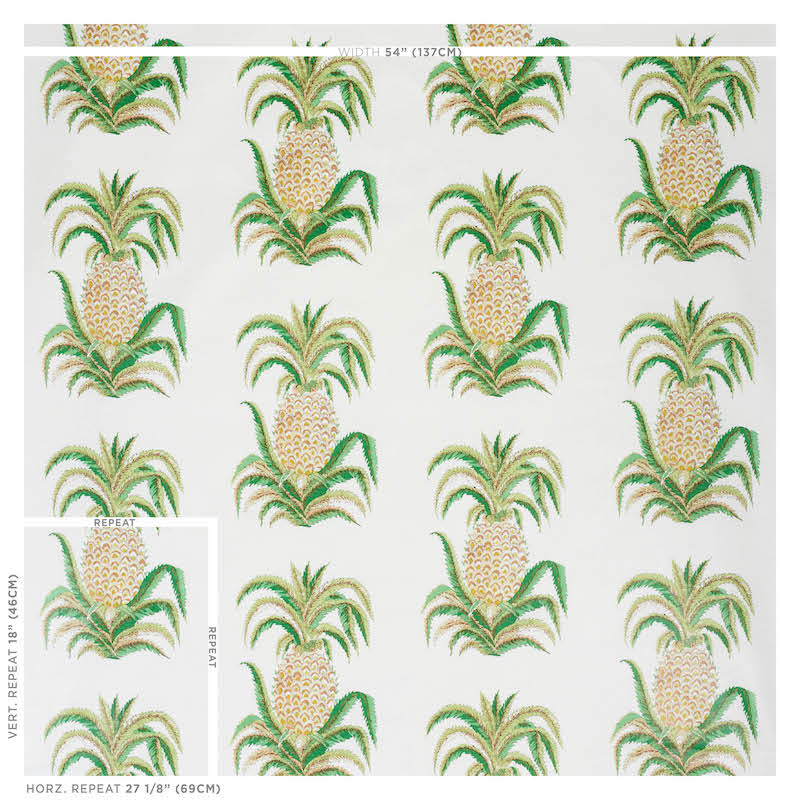 PINEAPPLES-CHINTZ-IVORY-SCHUMACHER-178800