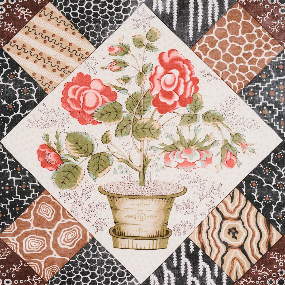 CALDWELL-PATCHWORK-CHINTZ-ROSE-AND-CHOCOLATE-SCHUMACHER-180122