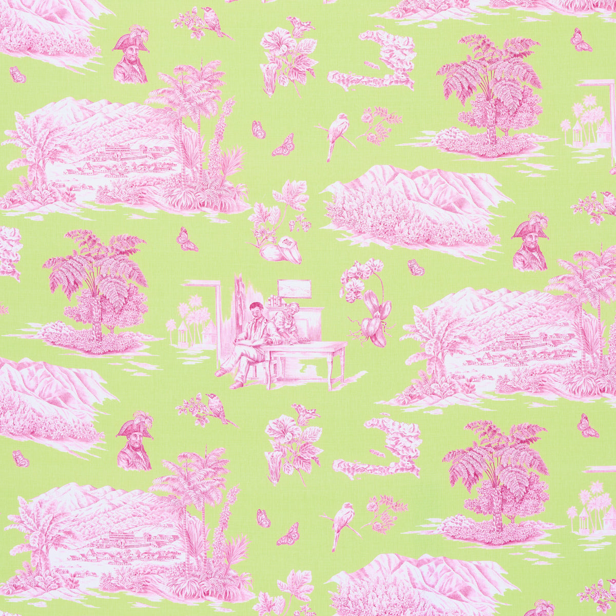 TOUSSAINT-TOILE-PINK-GREEN-SCHUMACHER-180271