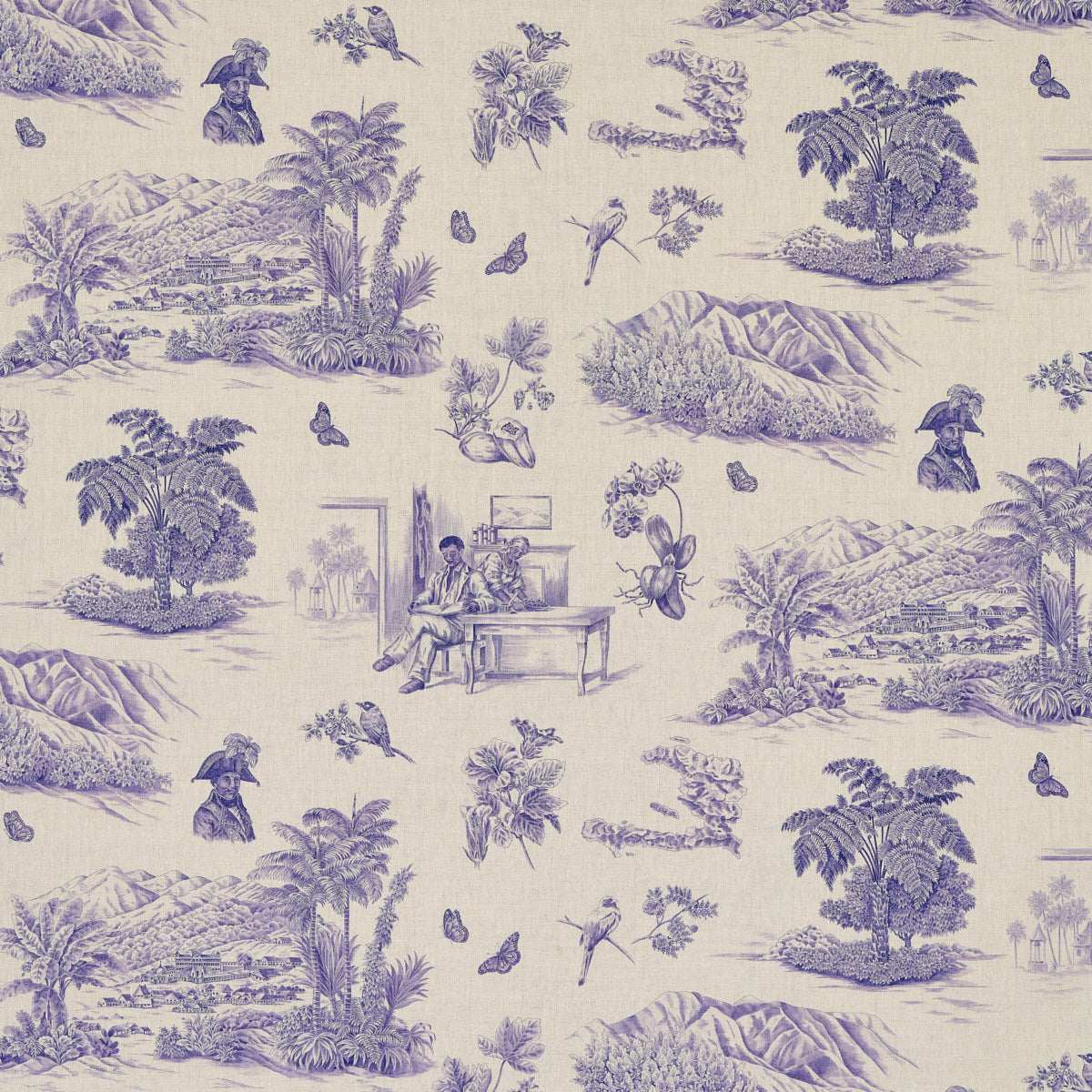 TOUSSAINT-TOILE-PURPLE-SCHUMACHER-180272