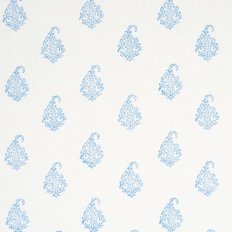 Schumacher Fabric 181352 Kerala Paisley Blue