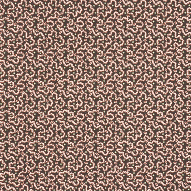 Schumacher Fabric 181722 Leonie Vermicelli Sepia