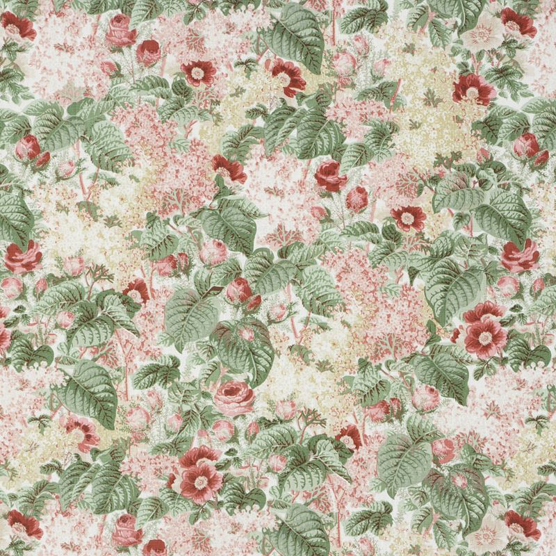 Schumacher Fabric 181871 Flora's Fleurs Apricot