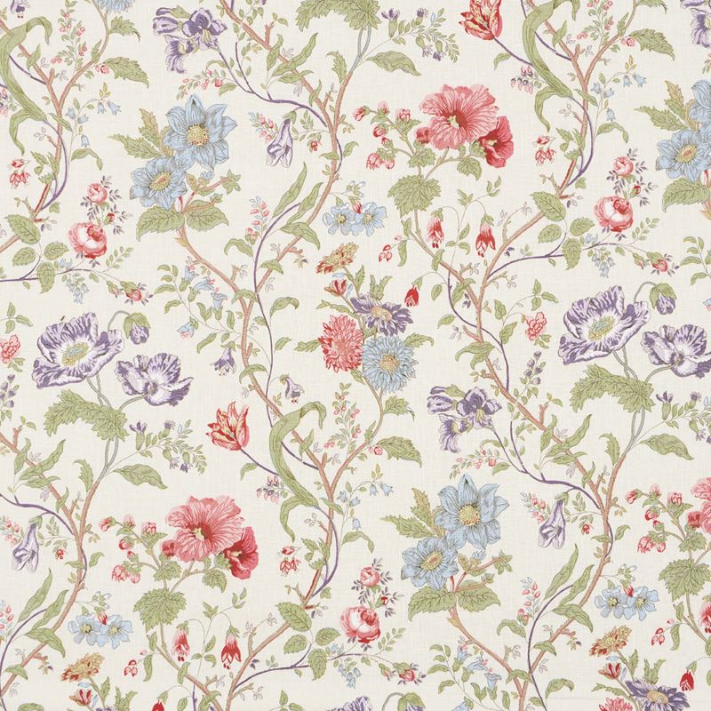 Schumacher Fabric 181900 Giselle Floral Ivory