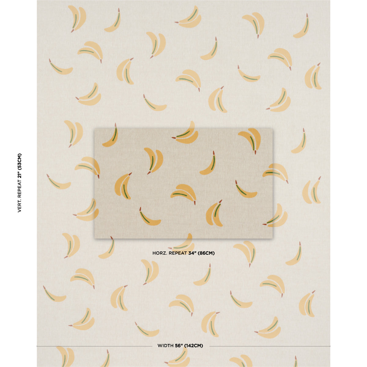 BANANA-STAND-HAND-BLOCK-PRINT-OCHRE-AND-GREEN-ON-NATURAL-SCHUMACHER-182370