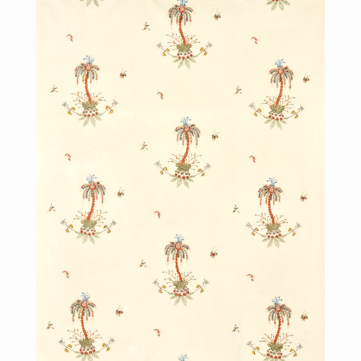 ROYAL-POINCIANA-HAND-EMBROIDERY-MULTI-ON-CREME-SCHUMACHER-22140