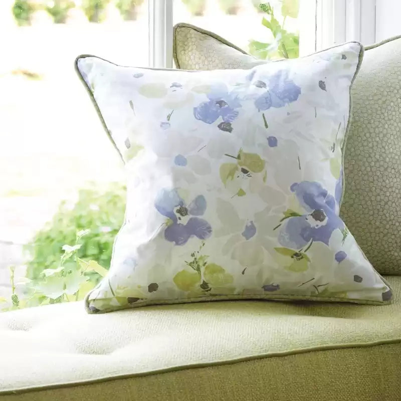 Woodsford Nymans Lime/Sapphire - Nina Campbell - NCF4094-04 Fabric