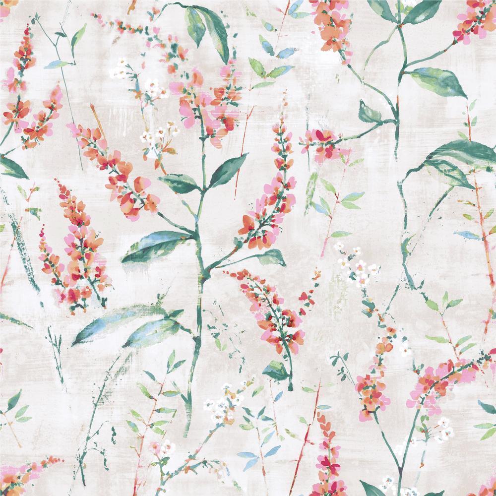 floral-sprig-peel-and-stick-wallpaper-coral-york-wallcoverings-rmk11471wp