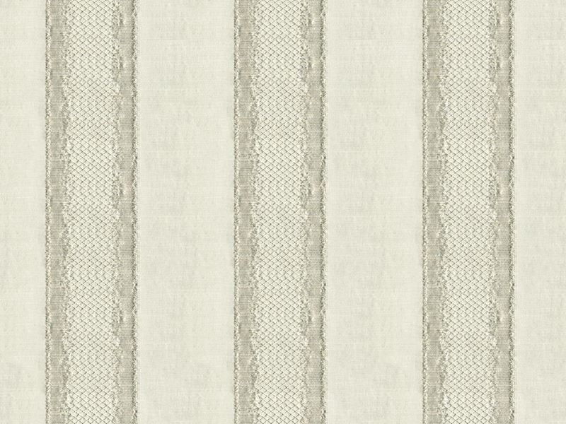 Kravet Couture Fabric 33279.11 Gilded Stripe Platinum