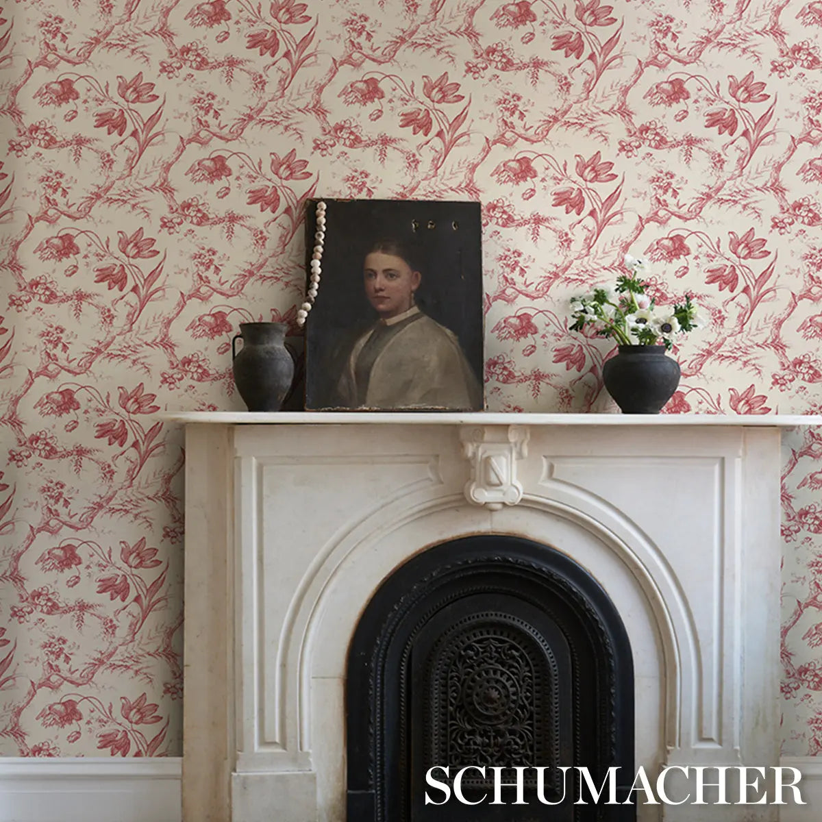 TOILE-DE-FLEURS-ROUGE-SCHUMACHER-5009122