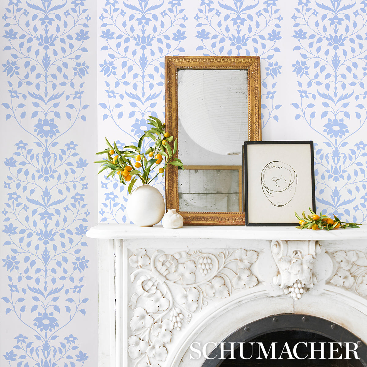 JAIPUR-MUGHAL-FLOWER-BLUE-SCHUMACHER-5014461