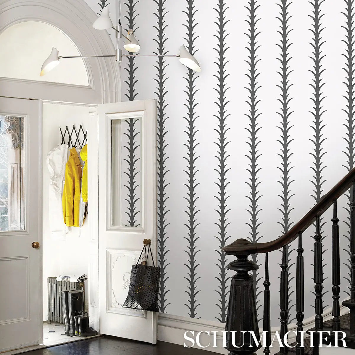 ACANTHUS-STRIPE-CARBON-ON-IVORY-SCHUMACHER-5014773