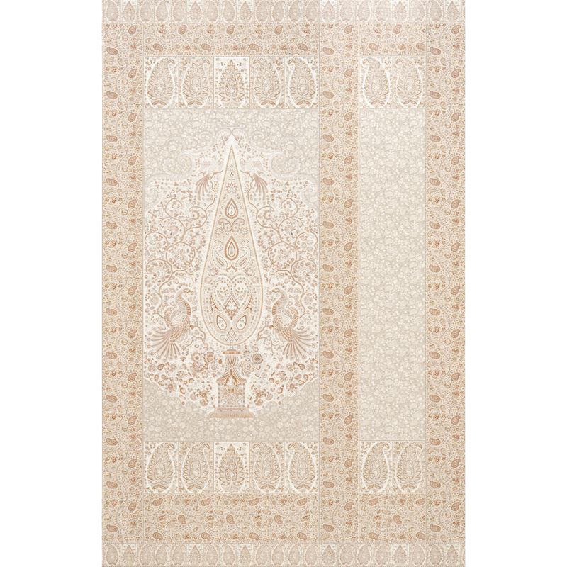 Schumacher Wallpaper 5015511 Colmery Paisley Panel Set Parchment