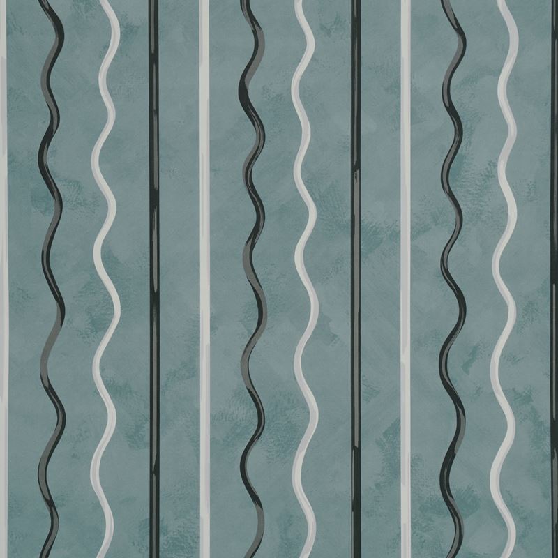 Schumacher Wallpaper 5015570 Affogato Blue Gray