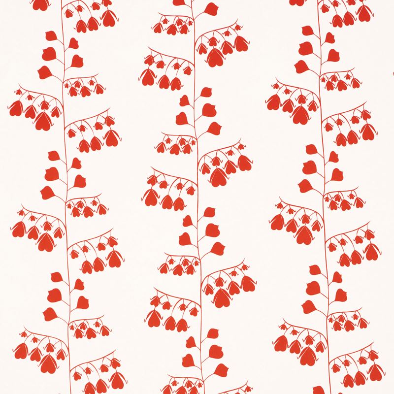 Schumacher Wallpaper 5015861 Bleeding Hearts Red