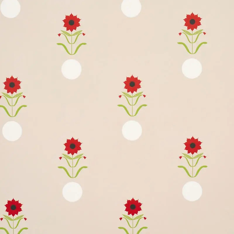 Schumacher Wallpaper 5015880 Forget Me Dots Neutral