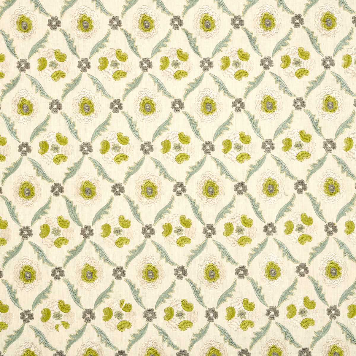 CLAREMONT-EMBROIDERY-CHARTREUSE-SCHUMACHER-65741