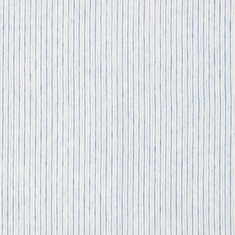 Schumacher Fabric 65993 Mackay Linen Stripe Sky Schumacher Fabric