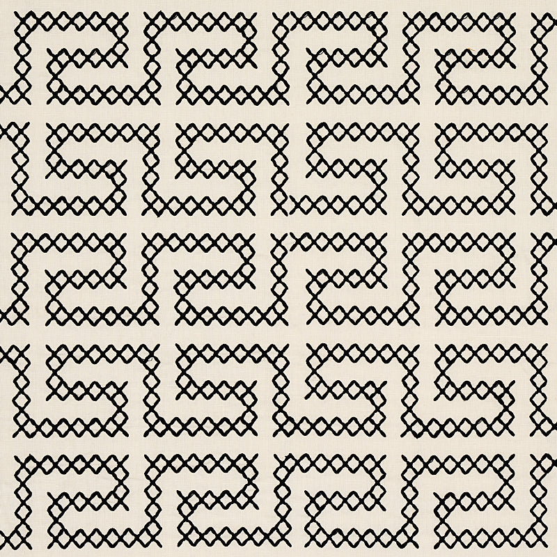 A-MAZE-EMBROIDERY-BLACK-ON-IVORY-SCHUMACHER-70230