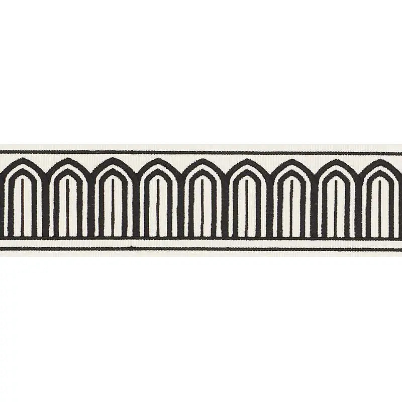 ARCHES-EMBROIDERED-TAPE-MEDIUM-BLACK-ON-WHITE-SCHUMACHER-70760