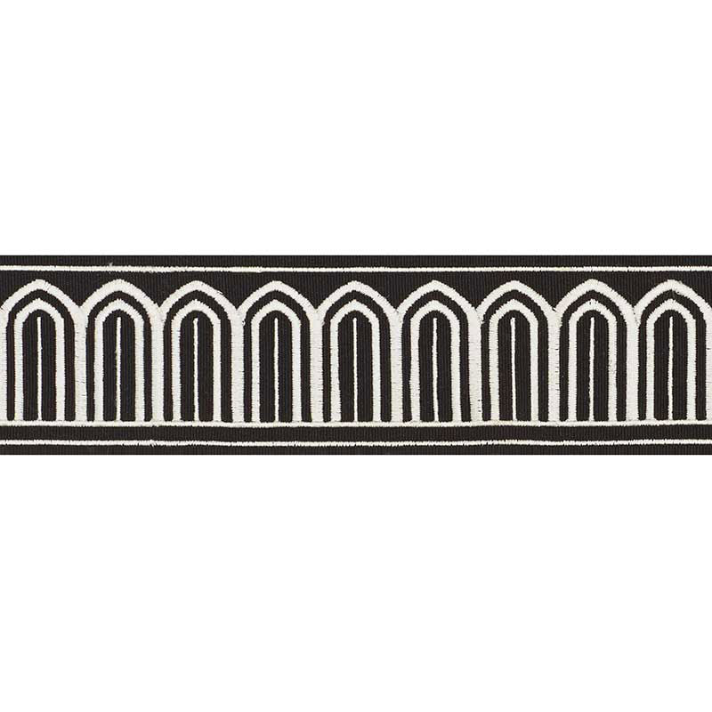 ARCHES-EMBROIDERED-TAPE-MEDIUM-WHITE-ON-BLACK-SCHUMACHER-70766