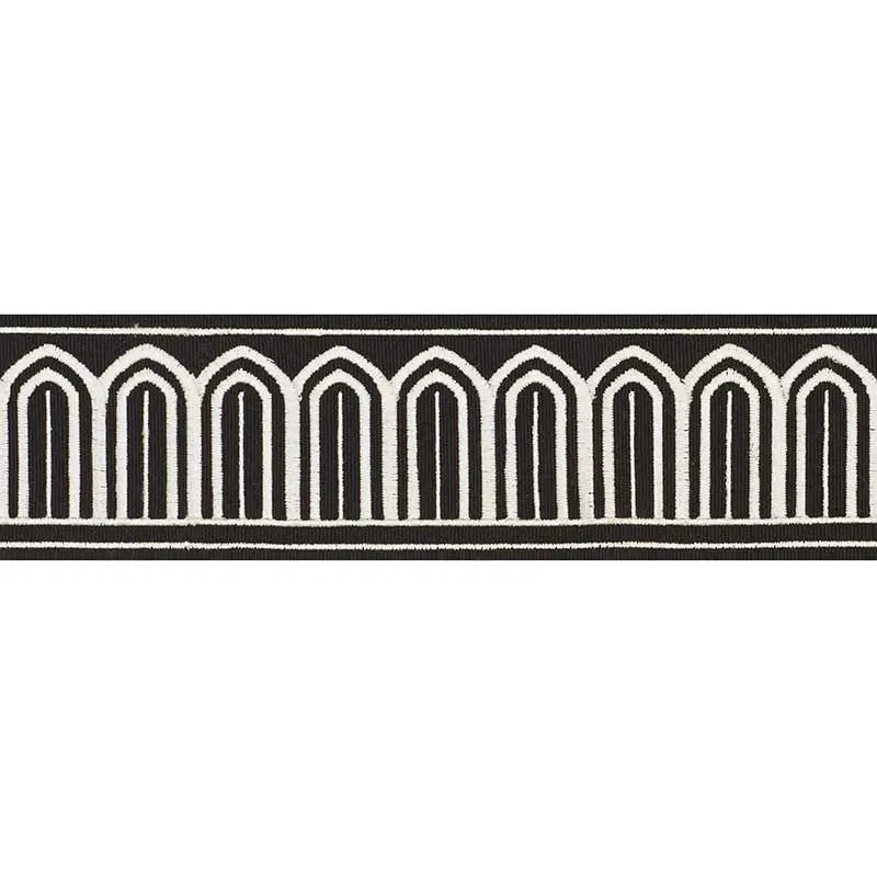 ARCHES-EMBROIDERED-TAPE-MEDIUM-WHITE-ON-BLACK-SCHUMACHER-70766