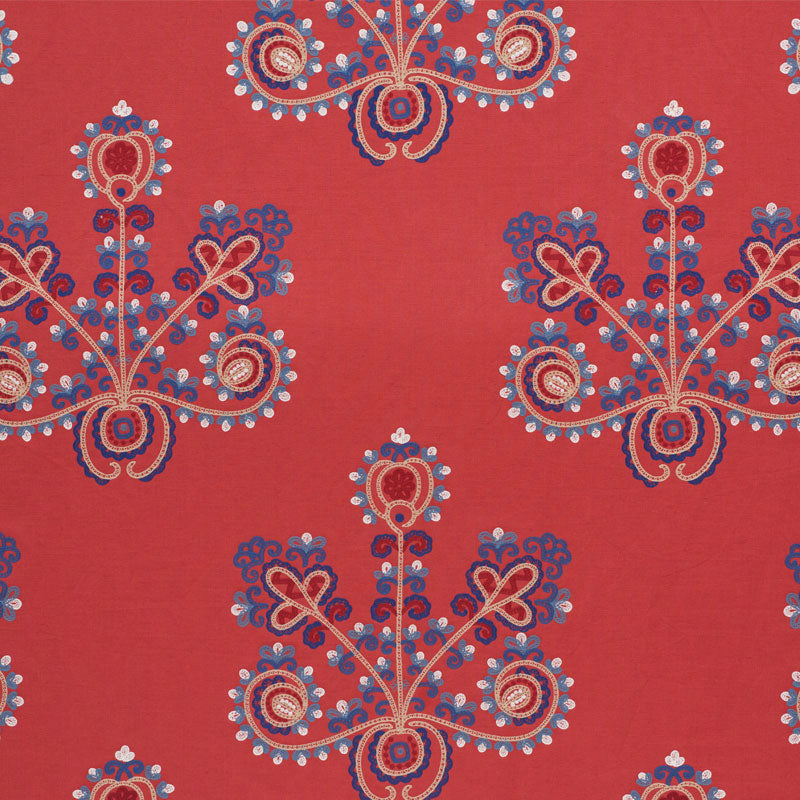 ESTRELLA-EMBROIDERY-VERMILION-SCHUMACHER-74451