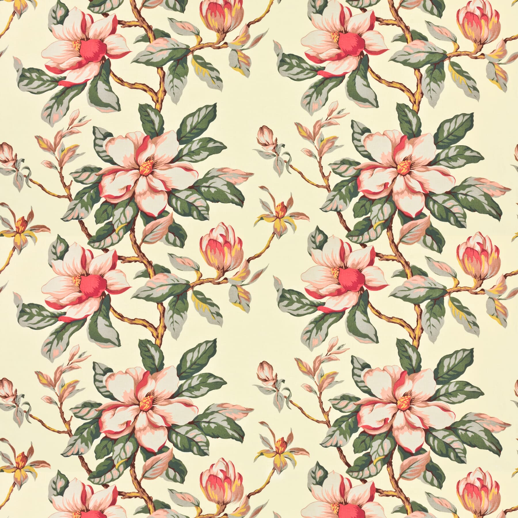 7460-7 Magnolia Grandiflora by Stout Fabric