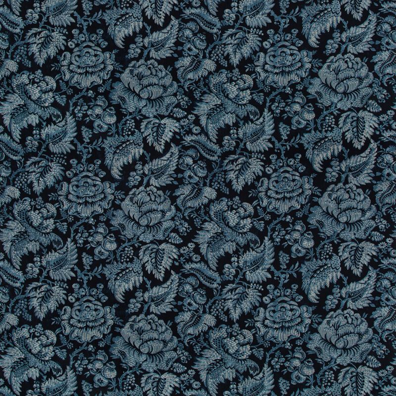 Brunschwig & Fils Fabric 8019125.50 Wesserling Print Indigo