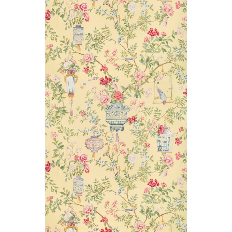 Brunschwig & Fils Fabric 8019137.147 Jardin Fleuri Print Sun