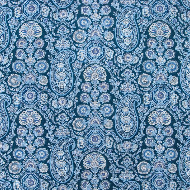 Brunschwig & Fils Fabric 8020100.5055 Saraya Print Indigo