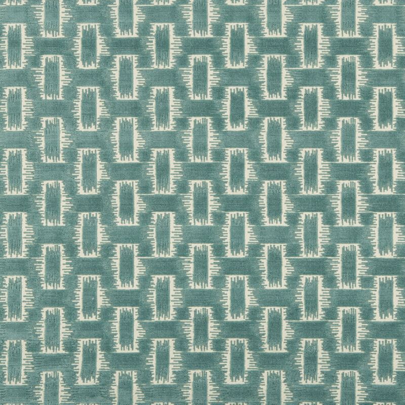 Brunschwig & Fils Fabric 8020116.13 Chambord Velvet Aqua