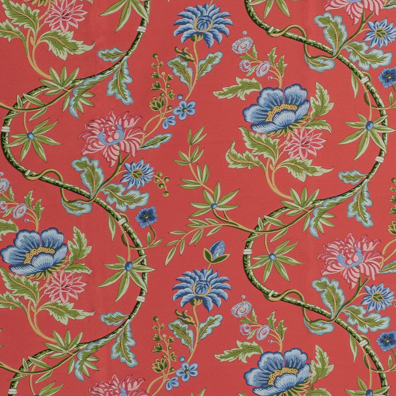 Brunschwig & Fils Fabric 8020122.19 Veronique Print Red