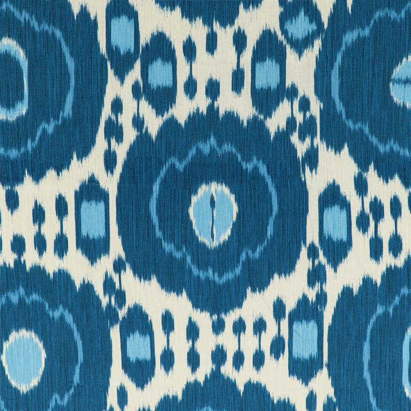 Brunschwig & Fils Fabric 8020125.5 Mayenne Print Blue