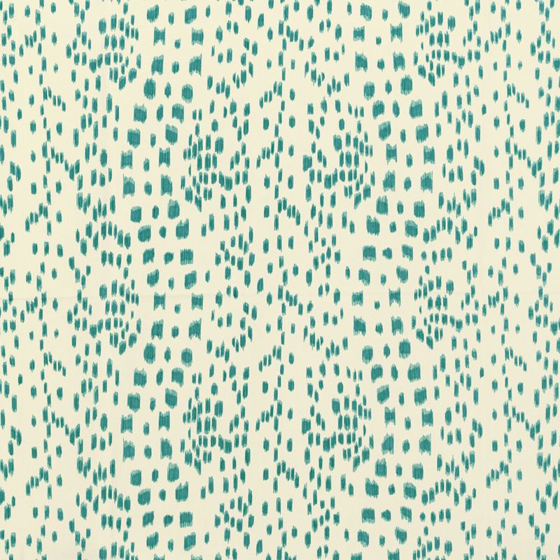 Brunschwig & Fils Fabric 8020131.13 Les Touches Ii Teal