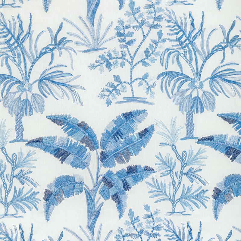 Brunschwig & Fils Fabric 8022134.5 Martil Emb Blue