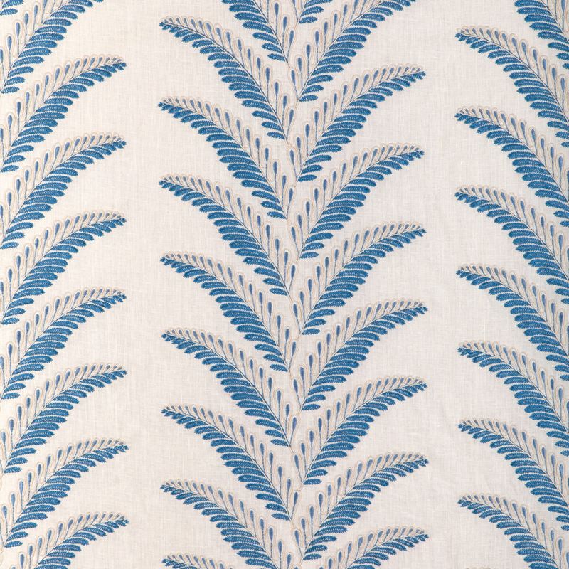 Brunschwig & Fils Fabric 8024109.51 Fougere Emb Blue