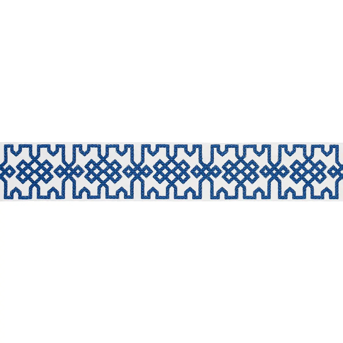 KNOTTED-TRELLIS-TAPE-BLUE-ON-WHITE-SCHUMACHER-80883