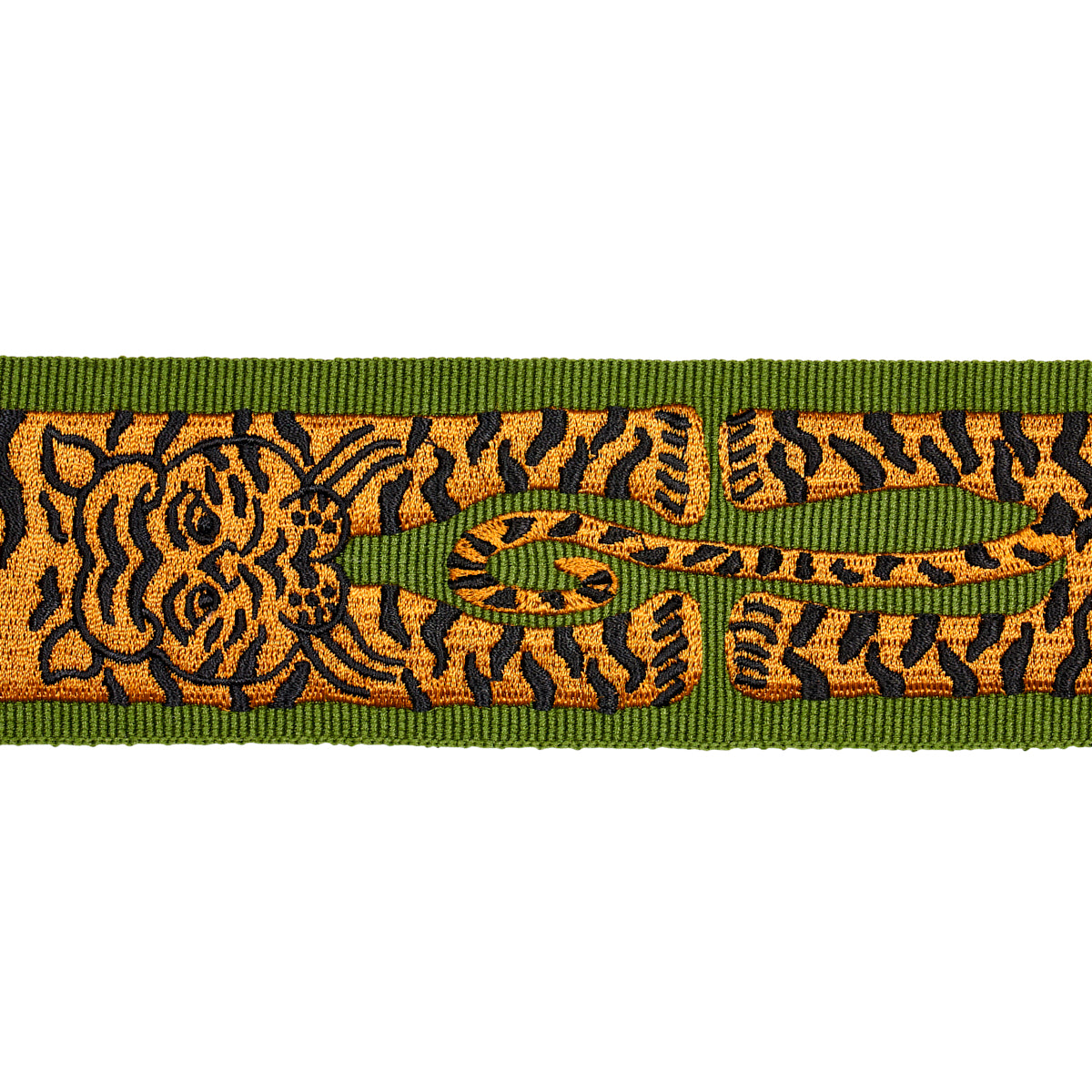 LE-TIGRE-EMBROIDERED-TRIM-GREEN-SCHUMACHER-82511