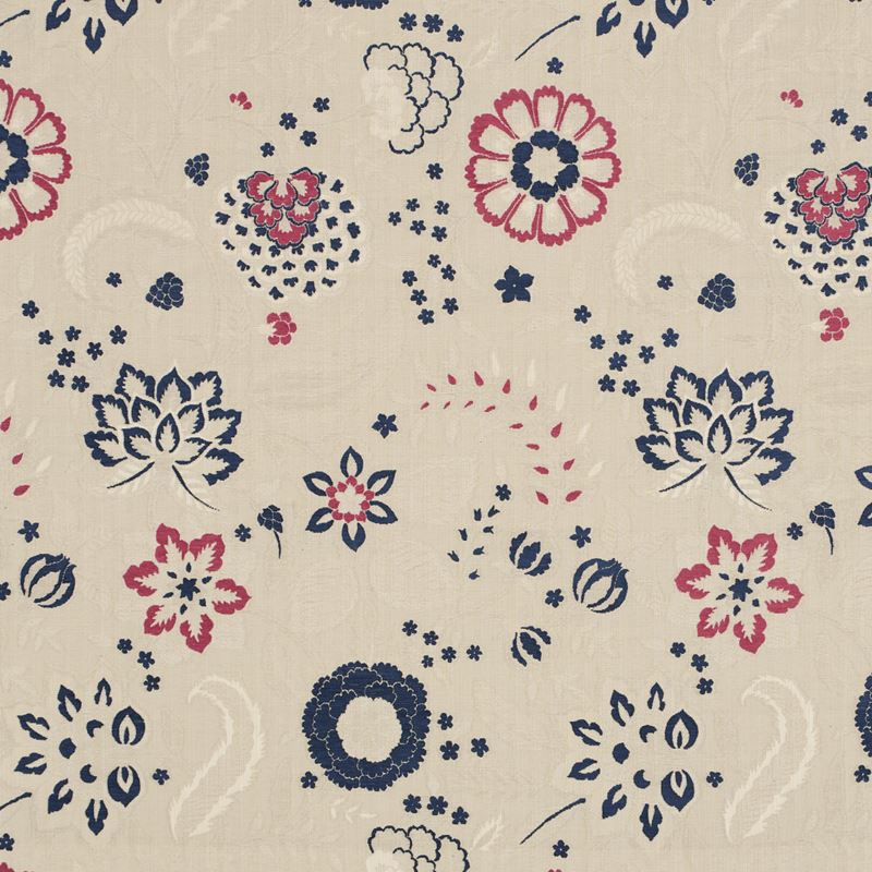 Schumacher Fabric 83130 Alessia Floral Parchment