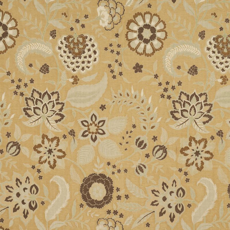 Schumacher Fabric 83131 Alessia Floral Gold