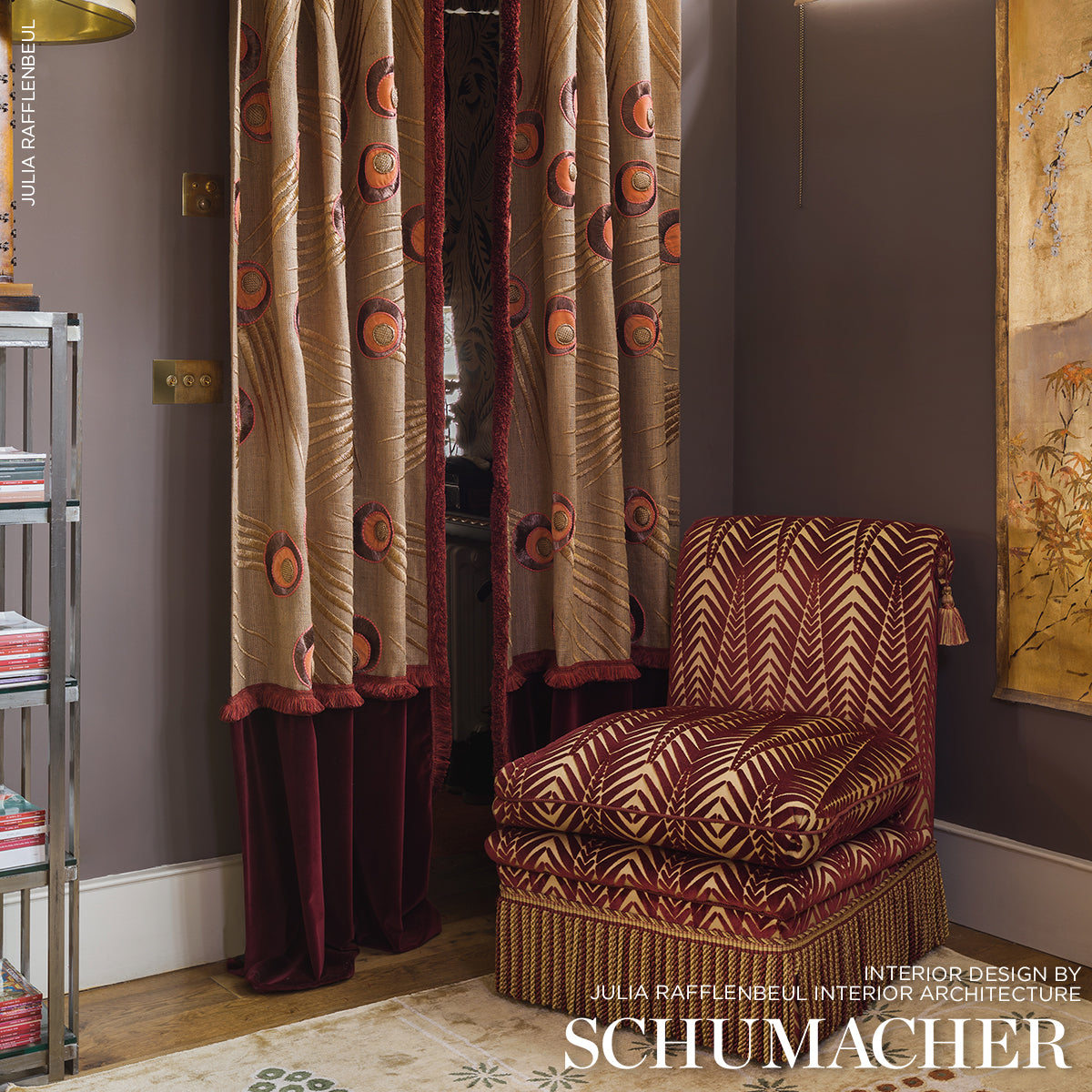 ZEBRA-VELVET-GOLD-PLUM-SCHUMACHER-83401