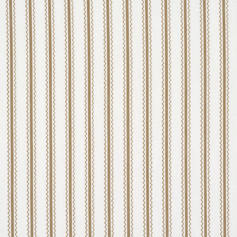 Schumacher Fabric 83703 Birdie Ticking Stripe Neutral