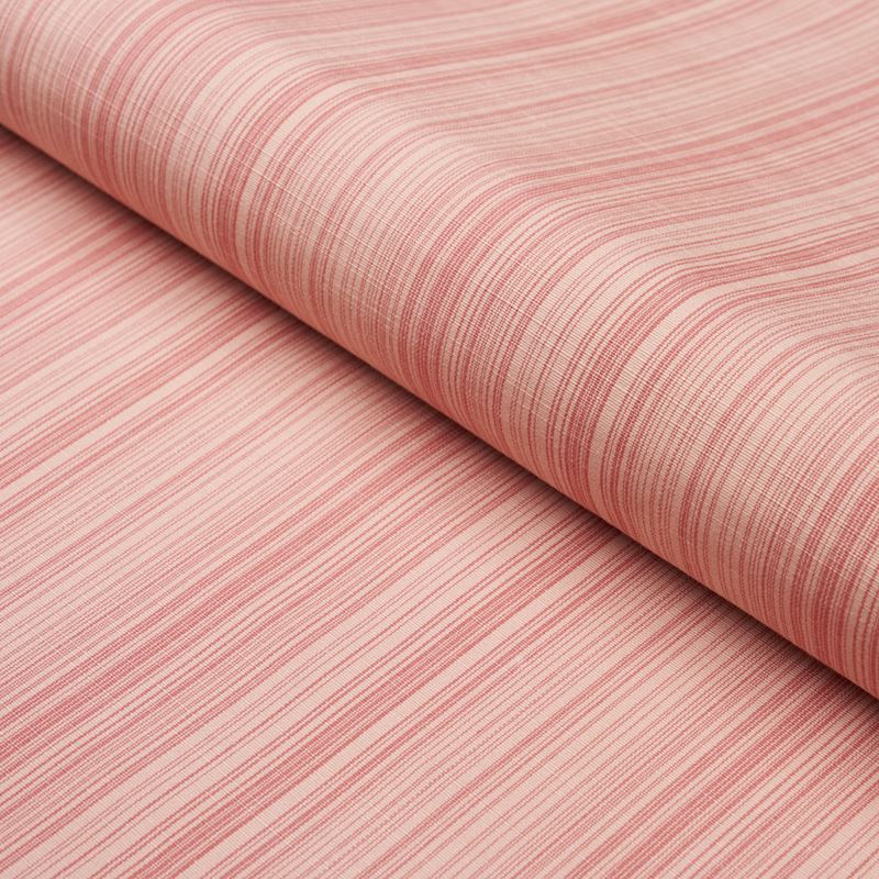 Schumacher Fabric 83727 Gracie Solid Striã‰ Faded Red