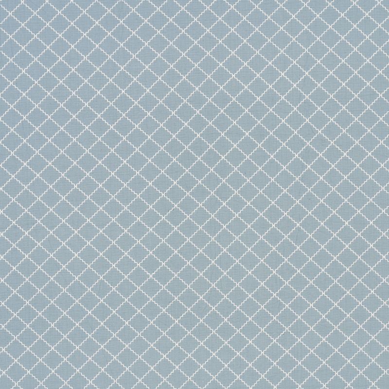 Schumacher Fabric 83760 Maggie Lattice China Blue