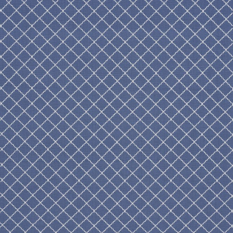 Schumacher Fabric 83762 Maggie Lattice Cobalt